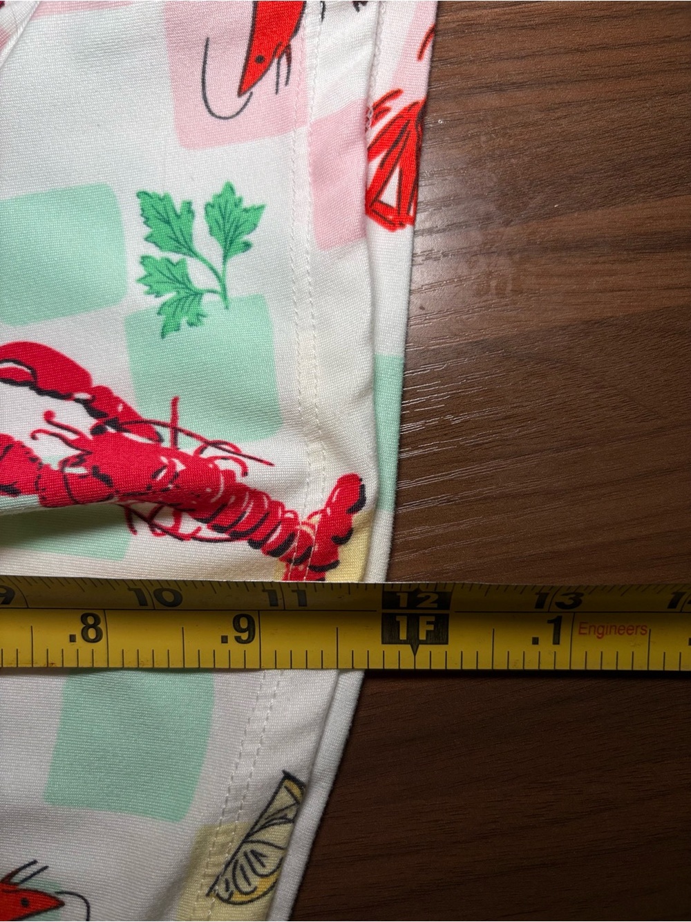 Joyspun Lobster Print Pajama Set Women's Sleeveless Tank & Drawstring Shorts - Picture 14 of 15